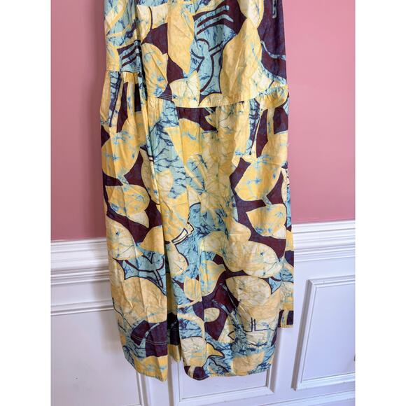 A.L.C Veronica Dress in Carob & Chardonnay Size 4 Maxi Poplin Summer Party - Picture 10 of 10